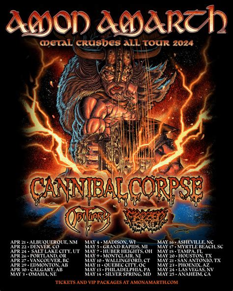 Amon Amarth tour dates 2024